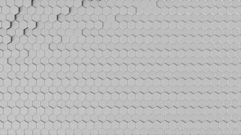 3D rendering of geometric hexagonal abstract background Stock Photos