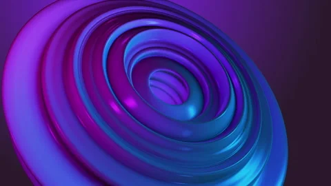 3d rendering of geometric shape from liquid plastic texture Stock Footage 162551762