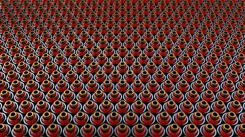 3D Rendering Geometry Pin Cylinders Backgrounds Stock Illustration