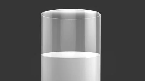 3D rendering of a glass showcase isolated on a dark background Illustrazione stock