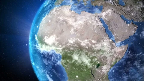 3D Rendering globe with network line spinning and orbit in the universe Stock Footage 102702533