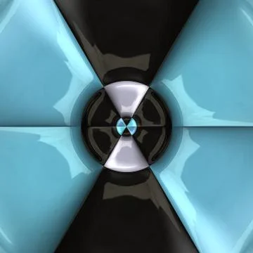 3D rendering glossy pattern tile artwork Illustrazione stock