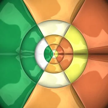 3D rendering glossy pattern tile artwork Illustrazione stock