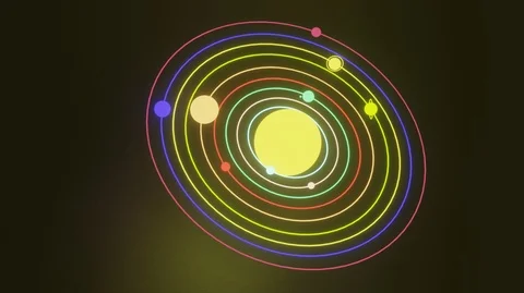 3d rendering, glowing neon light sphere, laser show, Video stock 123131823