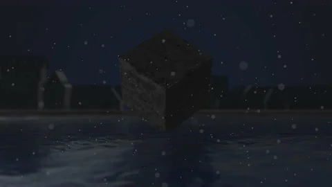 3d rendering, glowing neon light cube, laser show, empty space, esoteric energy, Video stock 151160506