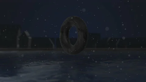 3d rendering, glowing neon light bagel, ring, laser show, empty space, esoteric  Stock Footage 151160741