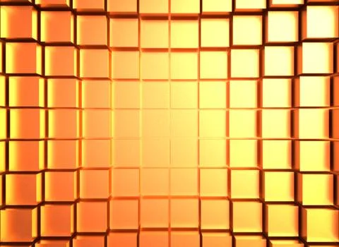 3D rendering of gold bars stacked Illustrazione stock