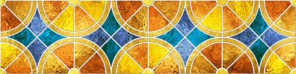 3D rendering gold seamless pattern for ceramic tiles for 3D project. Colorful. Stock Illustration