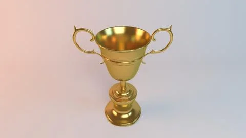 3d rendering of golden object isolated on a white background with high render イラスト素材