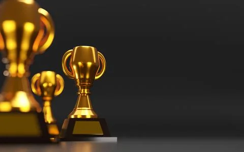 3d rendering of golden space booth background Stock Illustration