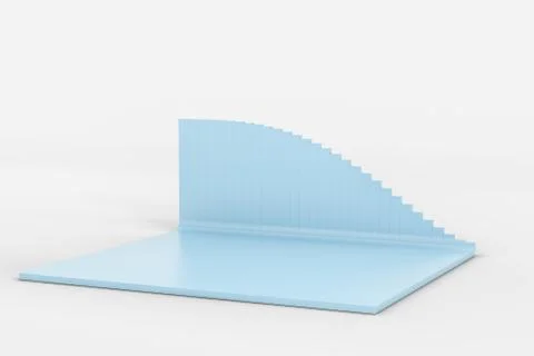 3d rendering, graph chart background, business graph Illustrazione stock