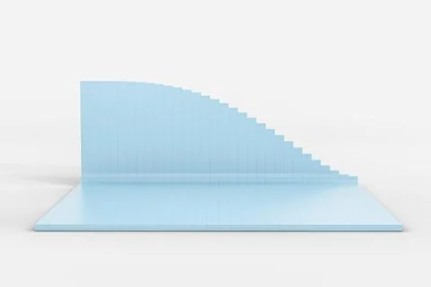 3d rendering, graph chart background, business graph Illustrazione stock