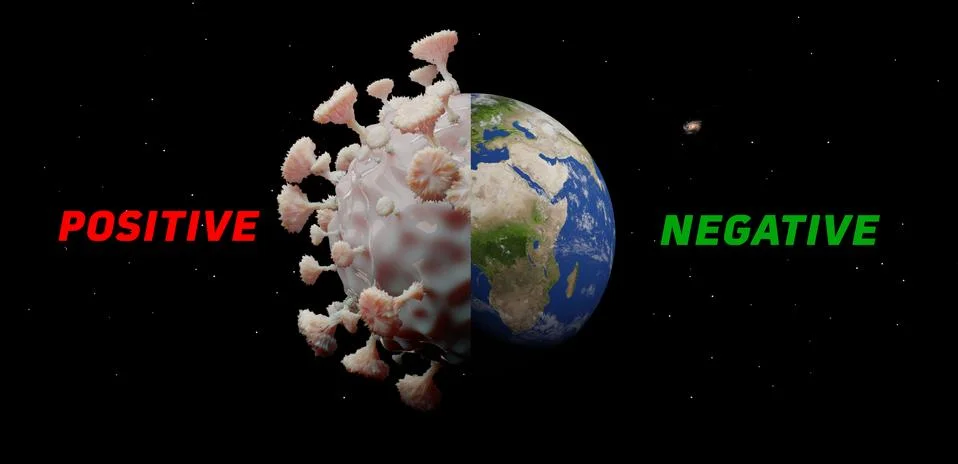 3D rendering graphic of world Lockdown. Stock Illustration