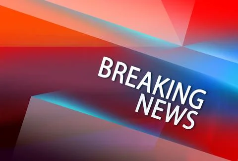 A 3D rendering of a graphical abstract waving lines background with a "breaki Stock Illustration