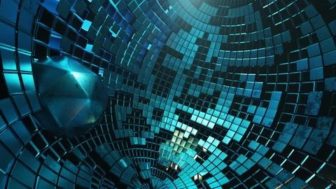 3D rendering, green sphere grit plate globe shape, Stock Illustration