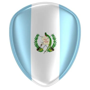 3d rendering of a Guatemala flag icon. Stock Illustration