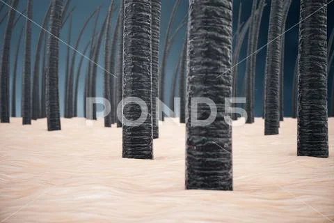 3D Rendering hair keratin strengthening, hair care. Treatment and care of hair Stock Illustration