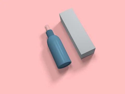 3d rendering of hand cleaner for covid disinfection, mockups Stock Photos