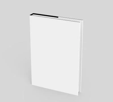 3D rendering hardcover book Stock Illustration