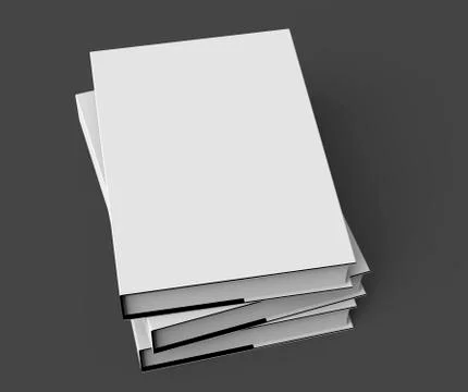 3D rendering hardcover books Stock Illustration