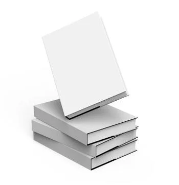 3D rendering hardcover books Stockillustratie