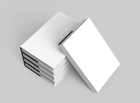 3D rendering hardcover books Stock Illustration