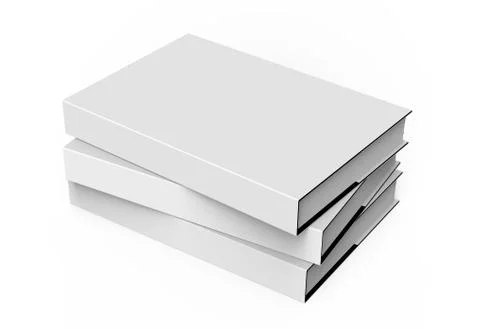 3D rendering hardcover books Illustrazione stock