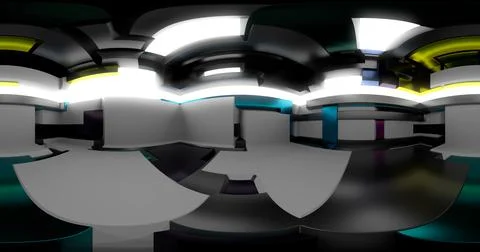 3d rendering. HDRI environment map. 360 degree spherical seamless vr panora.. 库存插图