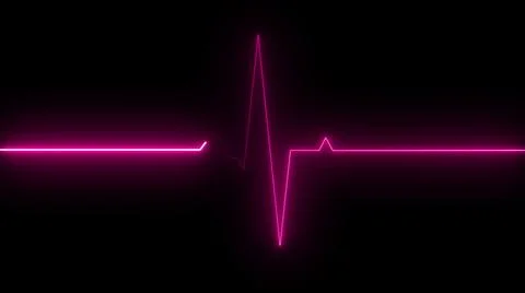 3d rendering of heart rate graph. Heart cardiogram, computer generated. Medical Illustrazione stock