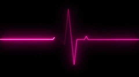 3d rendering of heart rate graph. Heart cardiogram, computer generated. Me... Stock Photos