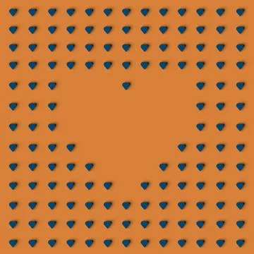 3D RENDERING OF HEART SHAPE FRAME イラスト素材