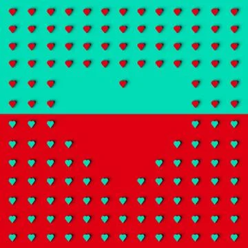 3D RENDERING OF HEART SHAPE FRAME イラスト素材