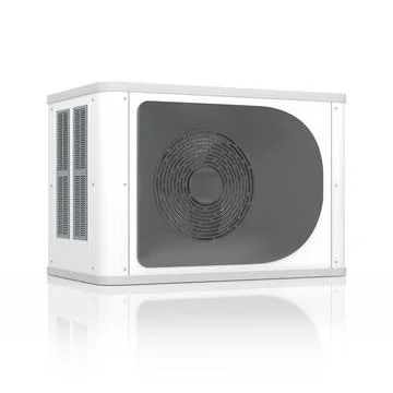 3d rendering of a heat pump. Stock Illustration