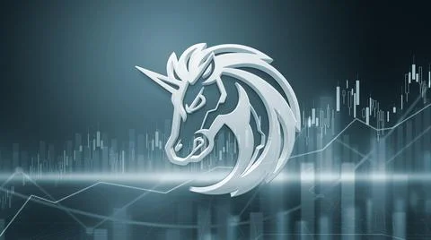 3D rendering hedera cryptocurrency coin on colorful background, cryptocurrenc Illustrazione stock