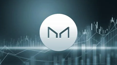 3D rendering hedera cryptocurrency coin on colorful background, cryptocurrenc Stock Illustration