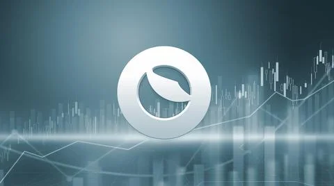 3D rendering hedera cryptocurrency coin on colorful background, cryptocurrenc Illustrazione stock