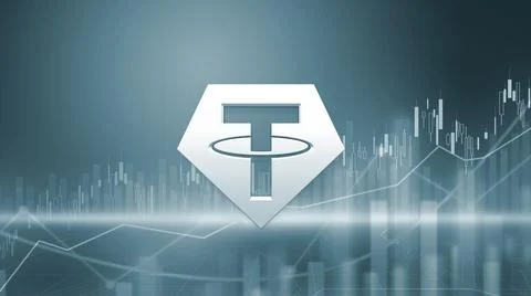 3D rendering hedera cryptocurrency coin on colorful background, cryptocurrenc Stock Illustration