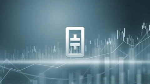 3D rendering hedera cryptocurrency coin on colorful background, cryptocurrenc Ilustração Stock