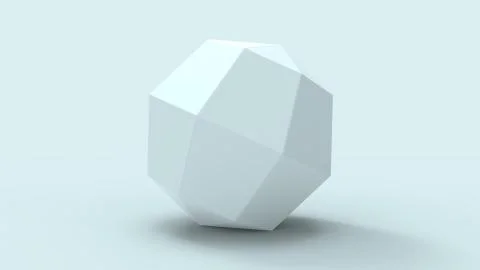 3d rendering of a hexagon shape isolated in a studio background Stock Illustration