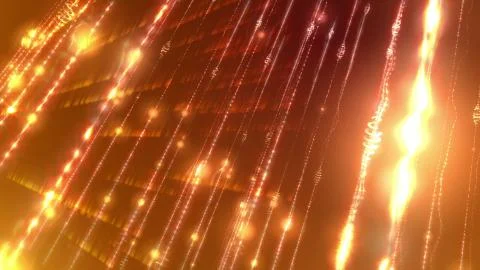 3d rendering of a hi-tech cyberspace with radiance, rays, spirals, curves, li Stock Illustration