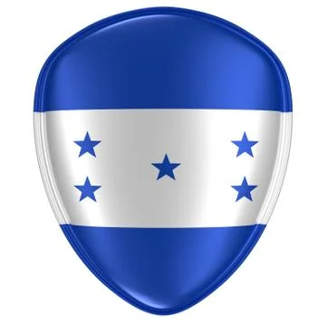 3d rendering of a Honduras flag icon. Stock Illustration