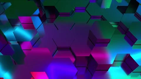 3d rendering of honeycomb background. Computer generated abstract design. Stock Illustration