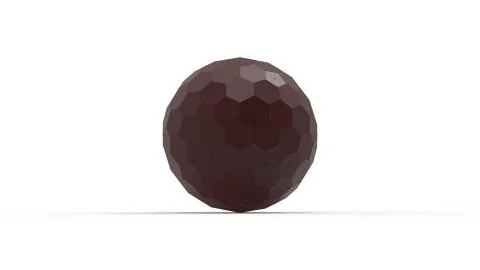 3d rendering of a honeycomb hexagon sphere isolated on white Stock Illustration