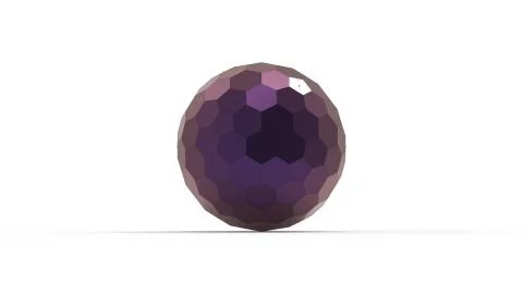 3d rendering of a honeycomb hexagon sphere isolated on white Stock Illustration