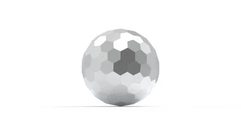 3d rendering of a honeycomb hexagon sphere isolated on white Stock Illustration