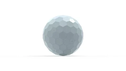 3d rendering of a honeycomb hexagon sphere isolated on white Stock Illustration