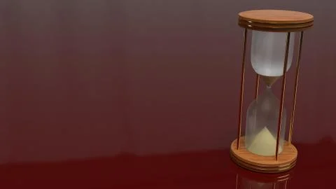 3d rendering Hourglasses for time concept. イラスト素材
