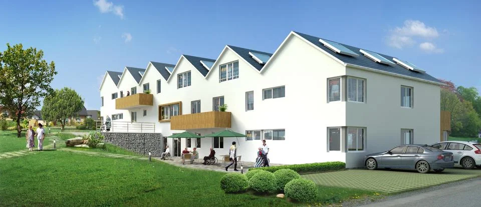 3d rendering of house Stock Illustration