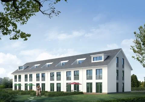 3d rendering of house Stock Illustration