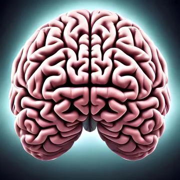 3D Rendering of a human brain Illustrazione stock